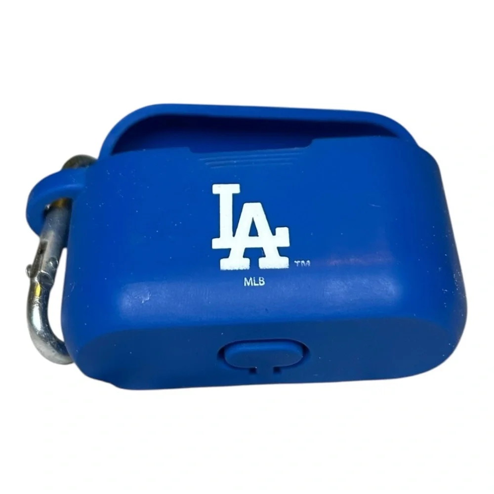 MLB Blue Los Angeles Dodgers AirPods Case with Carabiner